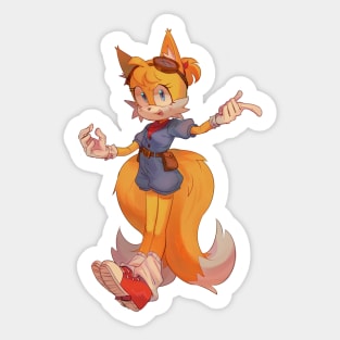 Tails the fox Genderbend Sticker